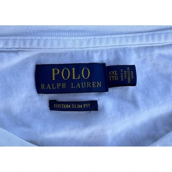 Polo Ralph Lauren EUC Custom Slim Fit T-Shirt All Over Print 1992 stadium XXL - Picture 3 of 4